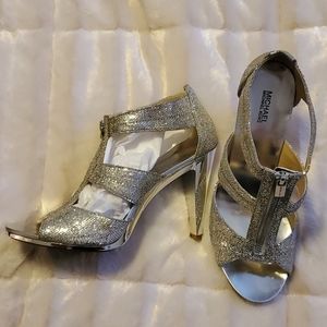 MICHAEL by Michael Kors Chrome Heels
